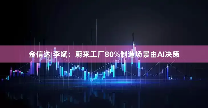 金信达 李斌：蔚来工厂80%制造场景由AI决策
